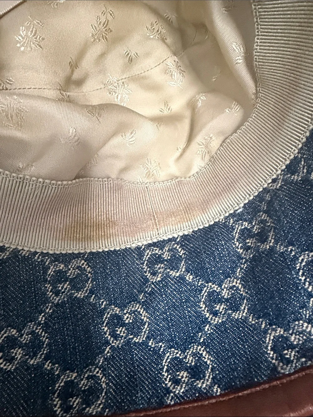 Gucci Monogram Denim Bucket Hat - Picture 5 of 5